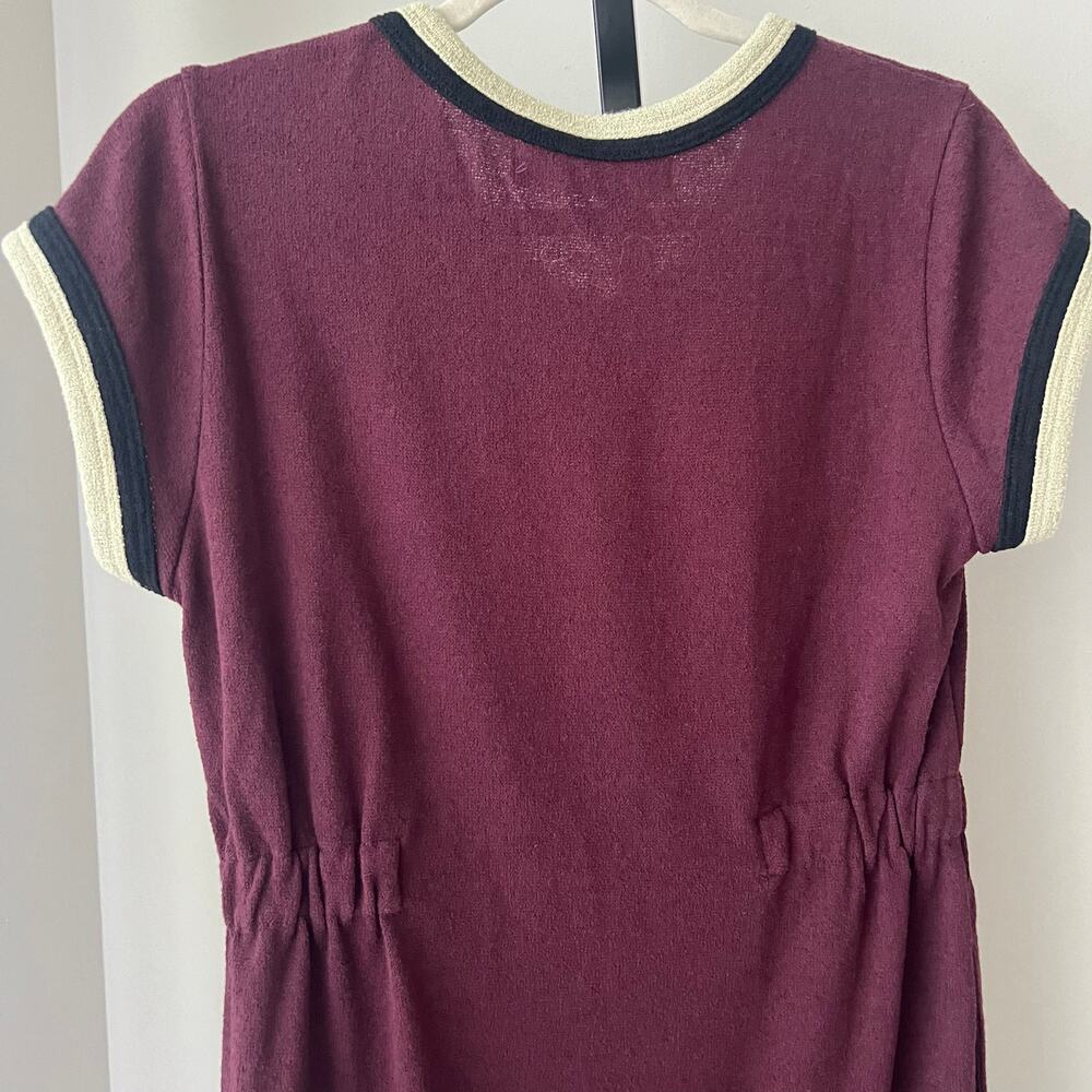 Free People Beach Retro Vibes Mini Dress‎ in Plum - Picture 5 of 8